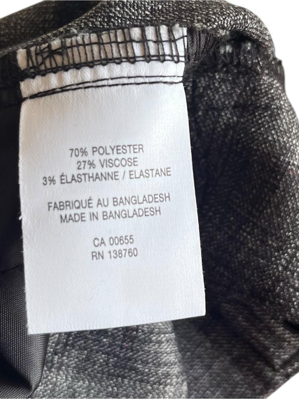 Reitmans Wide Leg Trouser Pants 16 Petite Grey Plaid NWT - Picture 15 of 16
